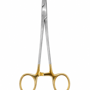 Premium Tungsten Carbide Surgical Needle Holder – Gold Handle
