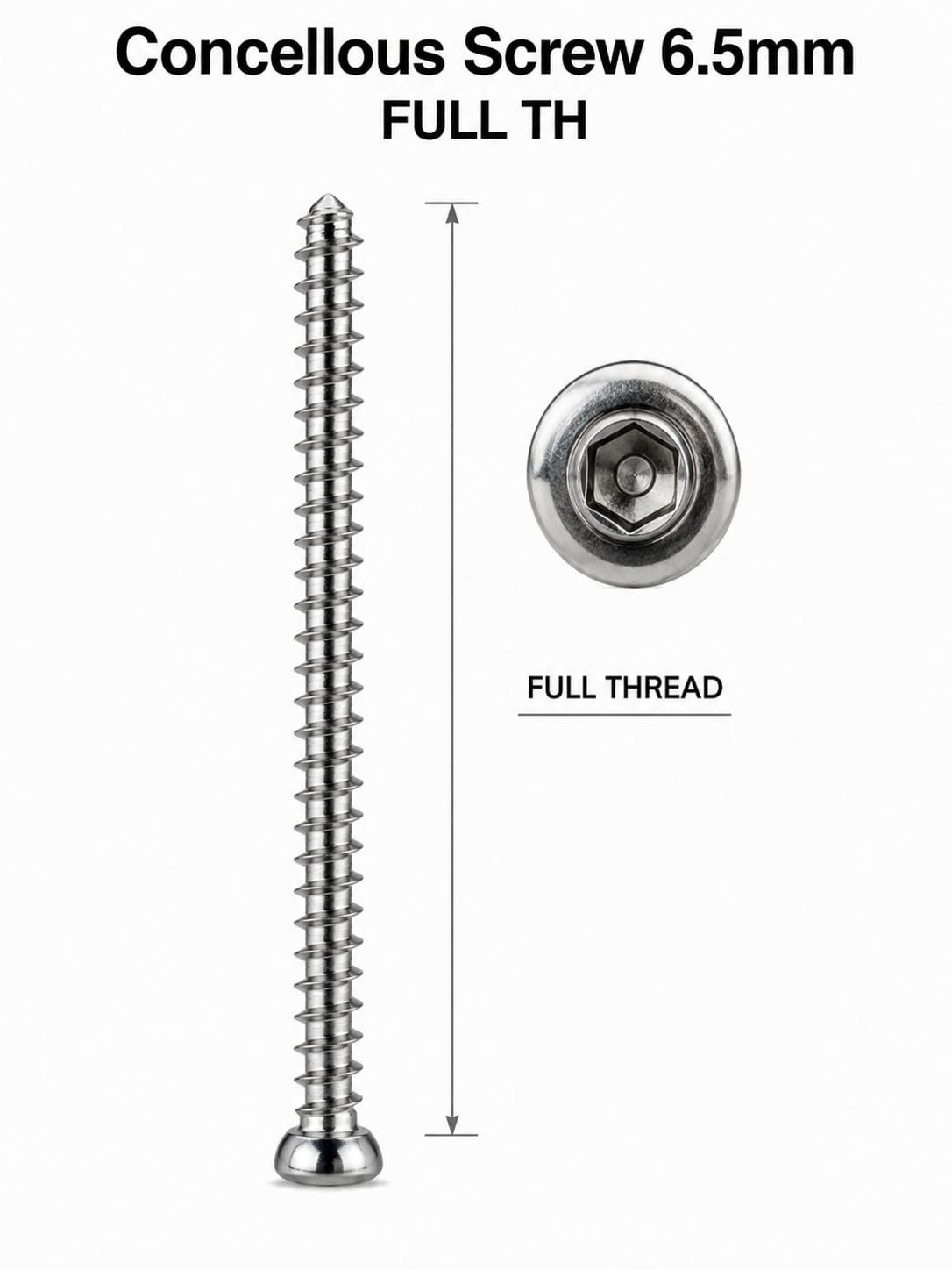 Premium 6.5mm Cancellous Screw